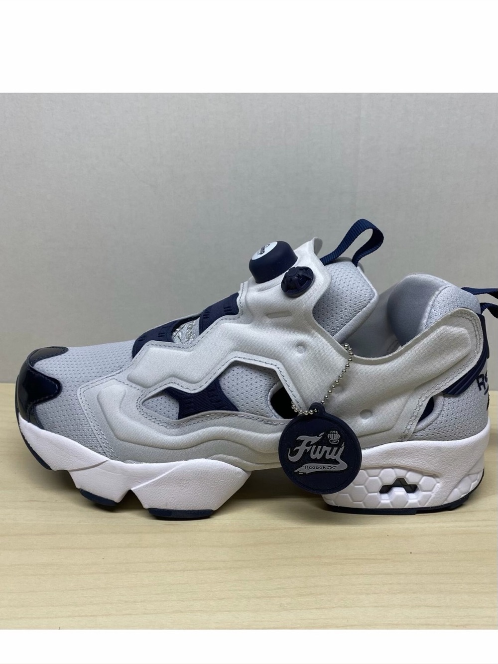 Reebok Insta Pump Fury OG FV0419 Gray Navy Men's Size 7 Limited Edition Rare NIB